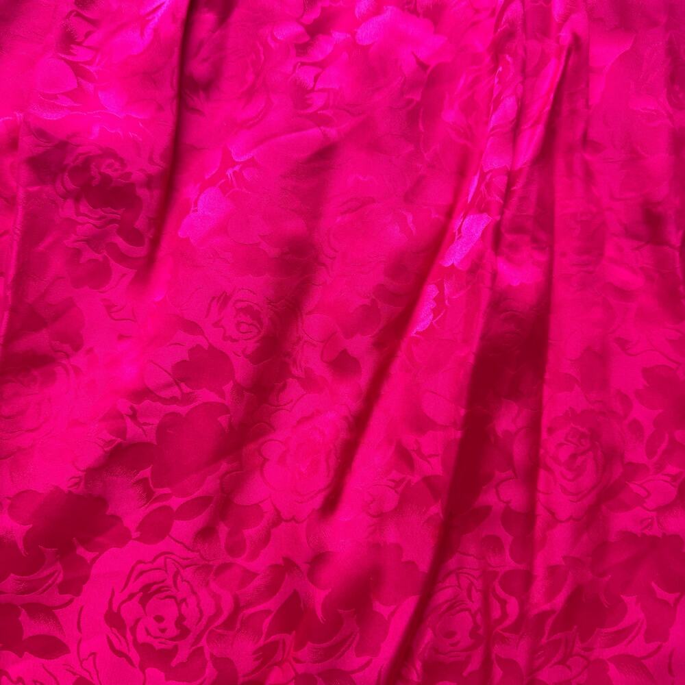 Spenser Jeremy Petites Vintage 90's Bright Pink Silk Skirt Size 10 - Picture 2 of 9